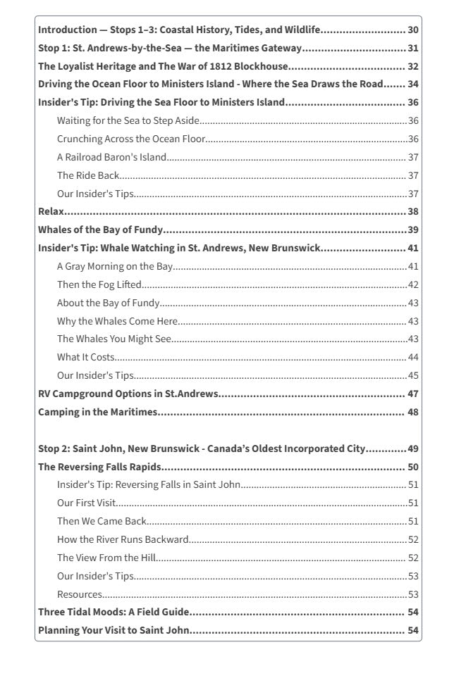 DIGITAL VERSION The Ultimate Canadian Maritimes RV Road Trip