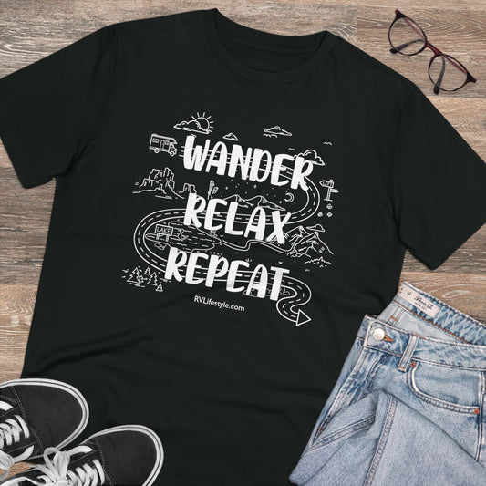 Wander Relax Repeat | Organic T-shirt - Unisex