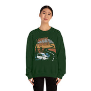 Happy Trails Unisex Heavy Blend™ Crewneck Sweatshirt - Black, Forest Green, Dark Heather, Navy