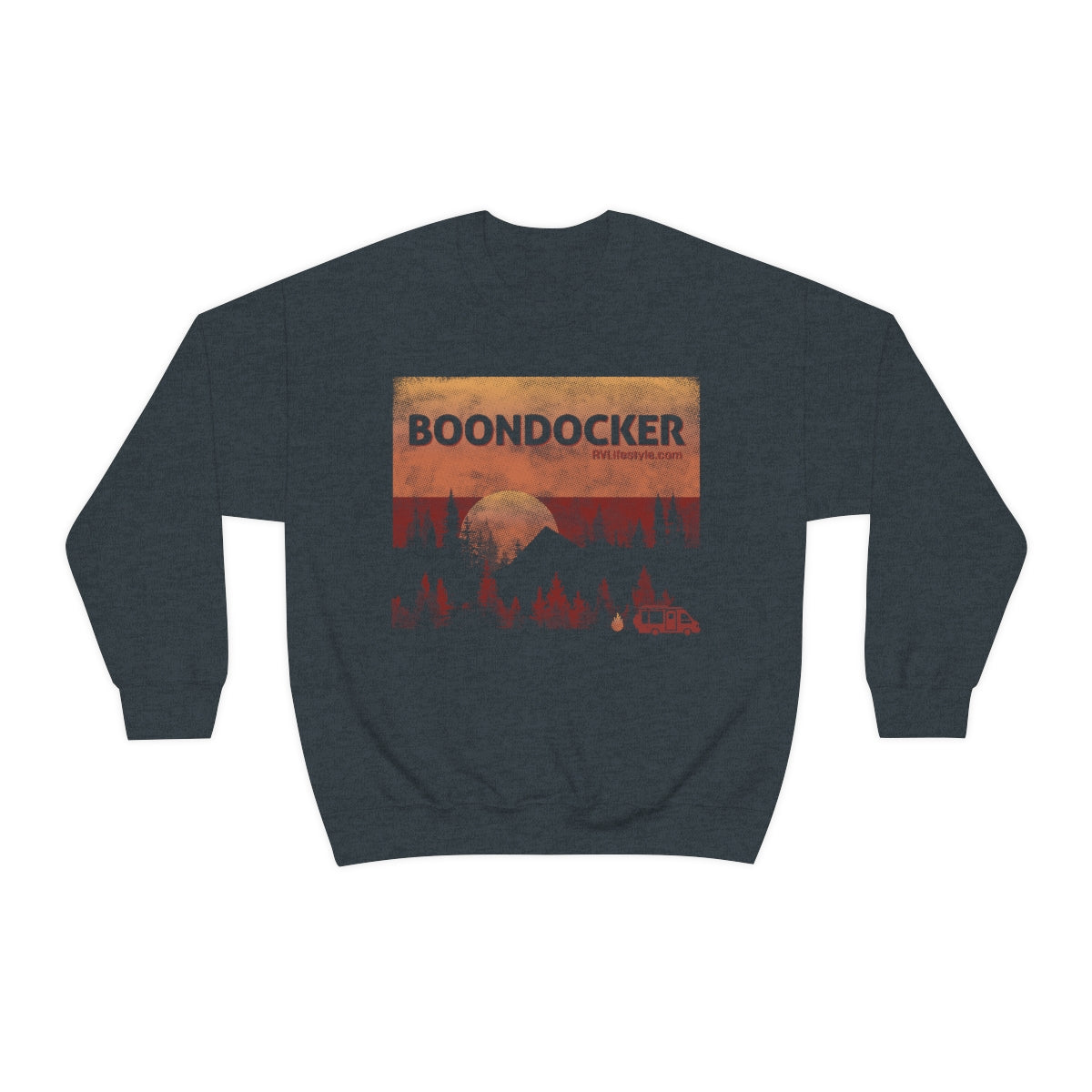 Boondocker Unisex Heavy Blend™ Crewneck Sweatshirt - Black, forest Green, Dark Heather, Navy