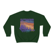Outdoors Unisex Heavy Blend™ Crewneck Sweatshirt - Black, Forest Green, Dark Heather, Navy