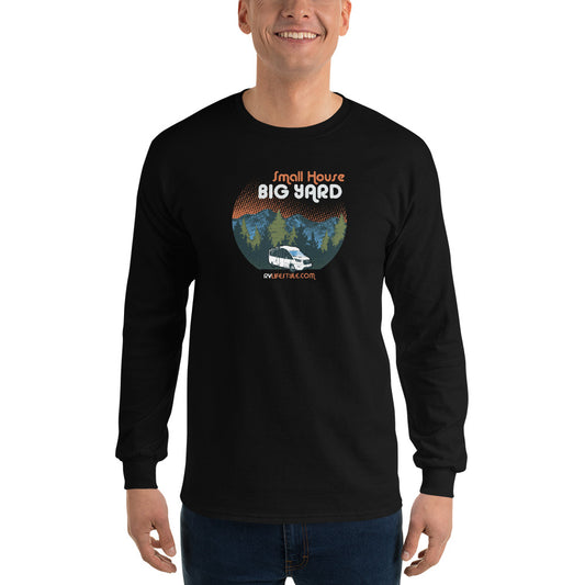 Small House Big Yard Men and Women's Long Sleeve Shirt - Black, Navy, Military Green, Indigo Blue, Sport Grey