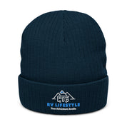 NEW RV Lifestyle Logo - Recycled cuffed beanie - Navy