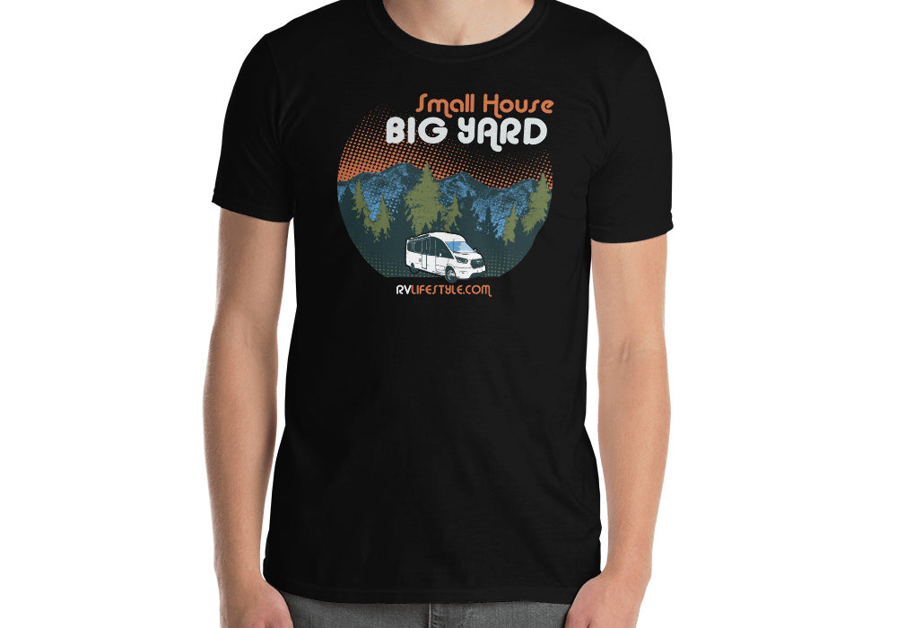 Small House Big Yard Short-Sleeve Men and Women's T-Shirt - Navy - Black - Dark Heather - Sport Grey