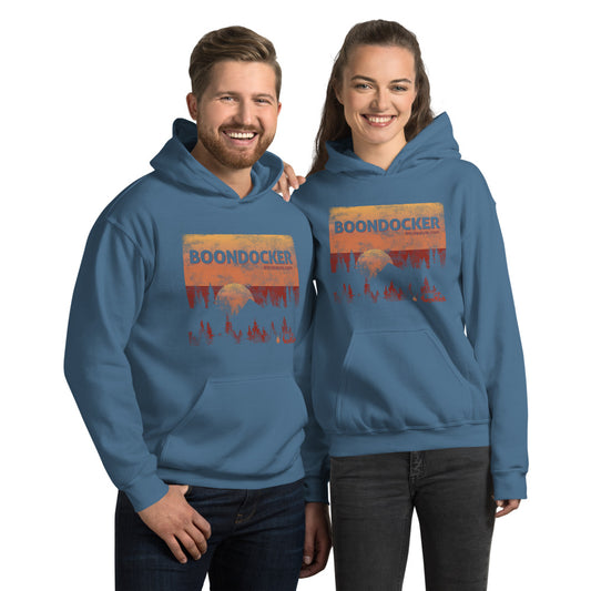 Boondocker Men and Women's Hoodie - Black, Navy, Dark Heather, Indigo Blue