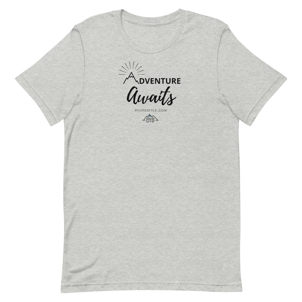 Adventure Awaits - Men and Women's Short-Sleeve T-Shirt