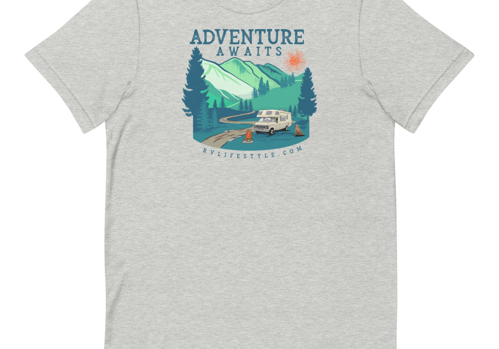 Adventure Awaits - Men and Women's Short-Sleeve T-Shirt