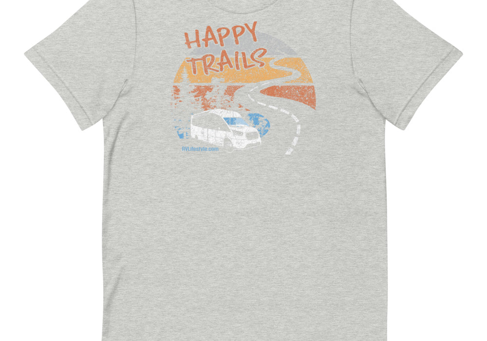 Happy Trails Short-Sleeve Men and Women's T-Shirt
