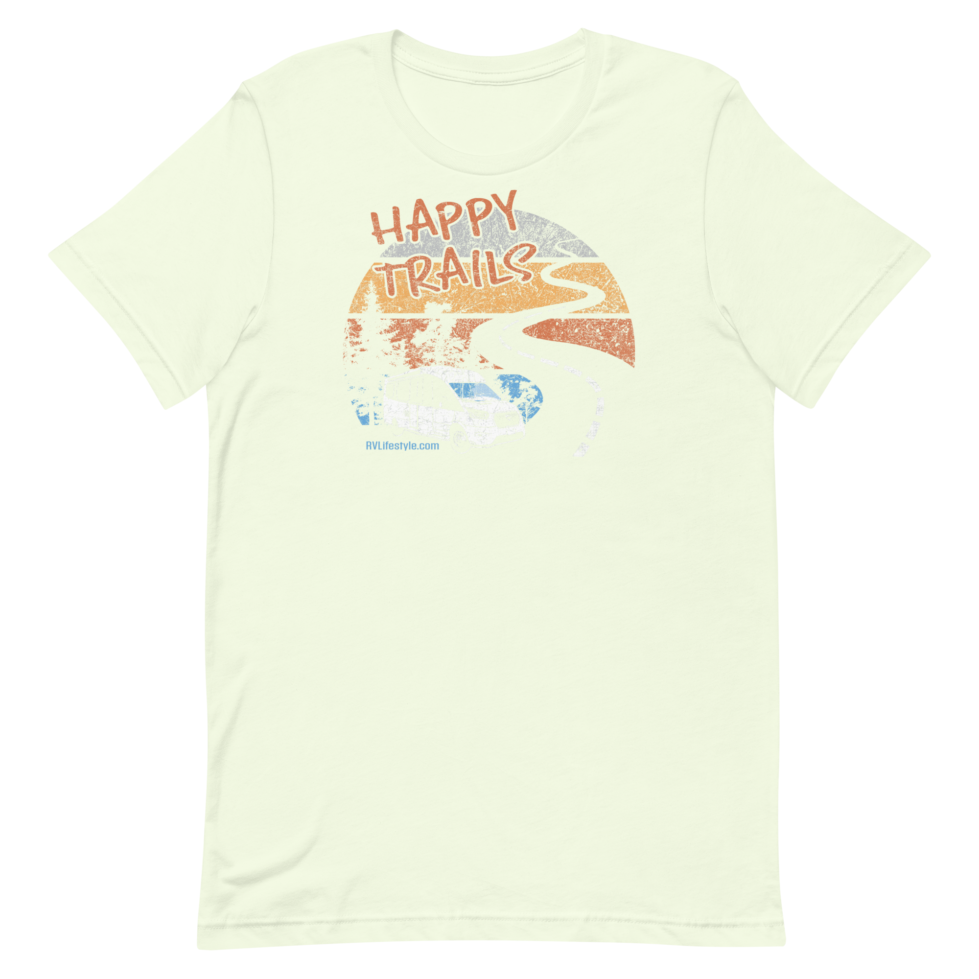 Happy Trails Short-Sleeve Men and Women's T-Shirt