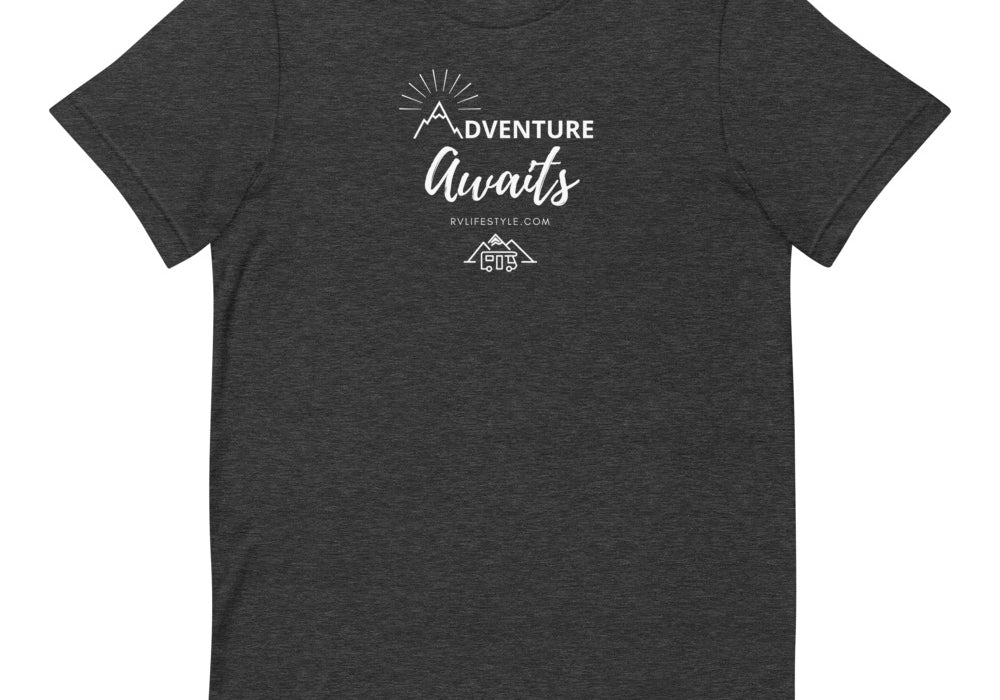 Adventure Awaits - Short-Sleeve Men and Women's T-Shirt