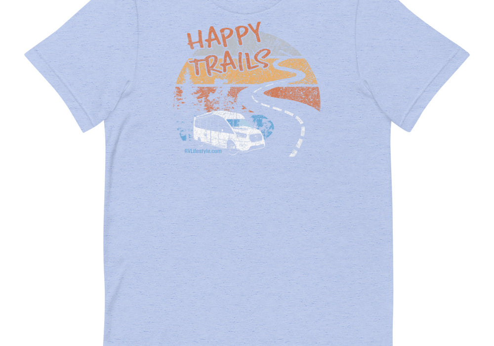 Happy Trails Short-Sleeve Men and Women's T-Shirt