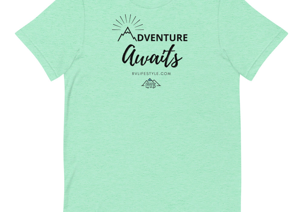 Adventure Awaits - Short-Sleeve Men and Women's T-Shirt