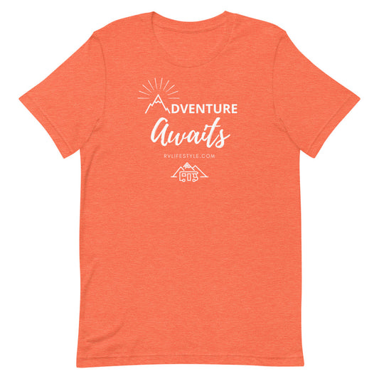 Adventure Awaits - Short-Sleeve Men and Women's T-Shirt