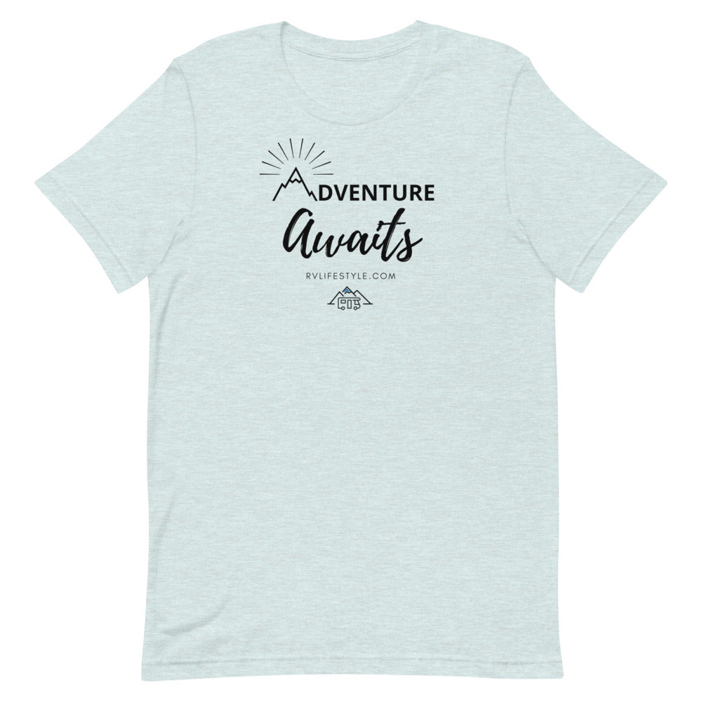 Adventure Awaits - Short-Sleeve Men and Women's T-Shirt