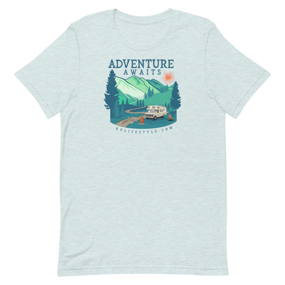 Adventure Awaits - Men and Women's Short-Sleeve T-Shirt