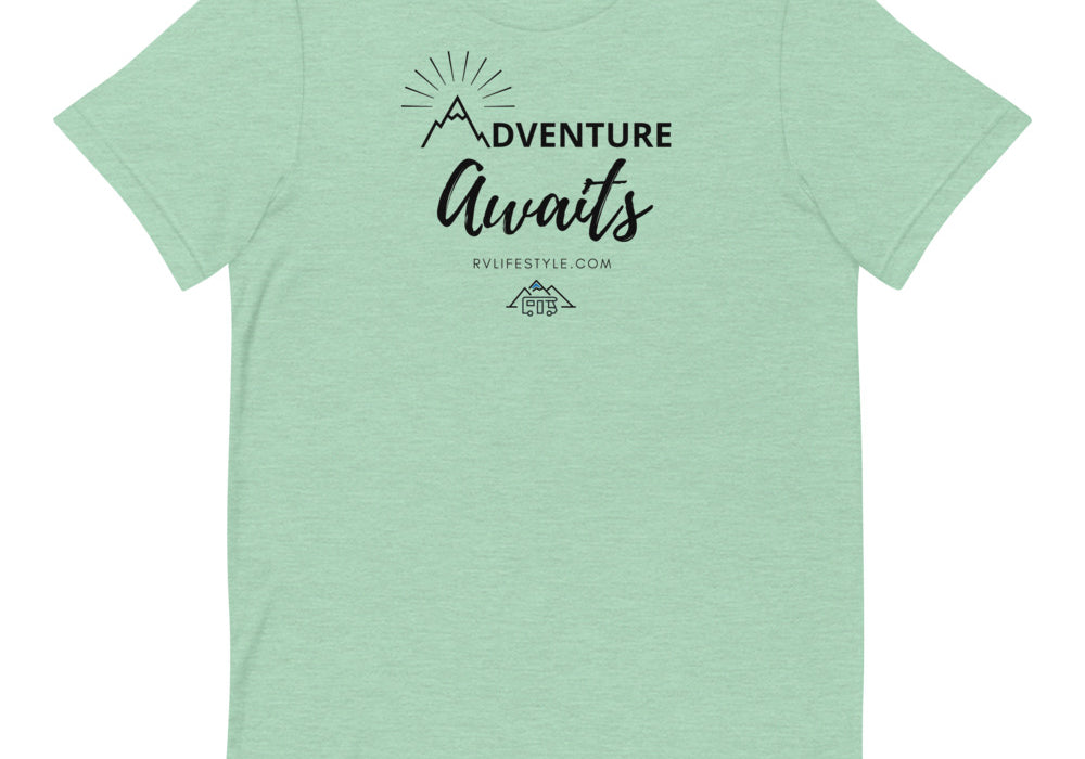 Adventure Awaits - Short-Sleeve Men and Women's T-Shirt