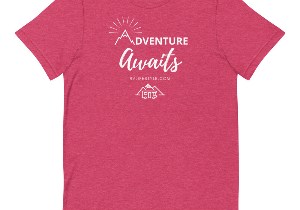 Adventure Awaits - Short-Sleeve Men and Women's T-Shirt