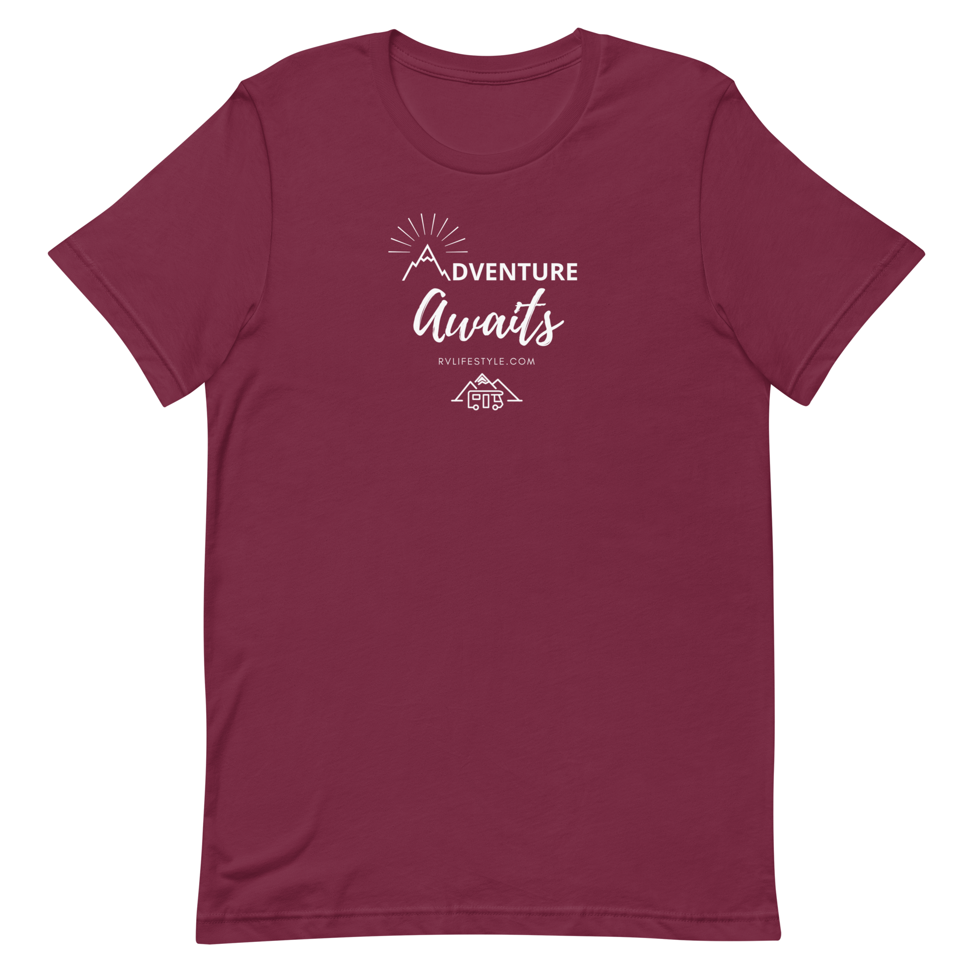 Adventure Awaits - Short-Sleeve Men and Women's T-Shirt