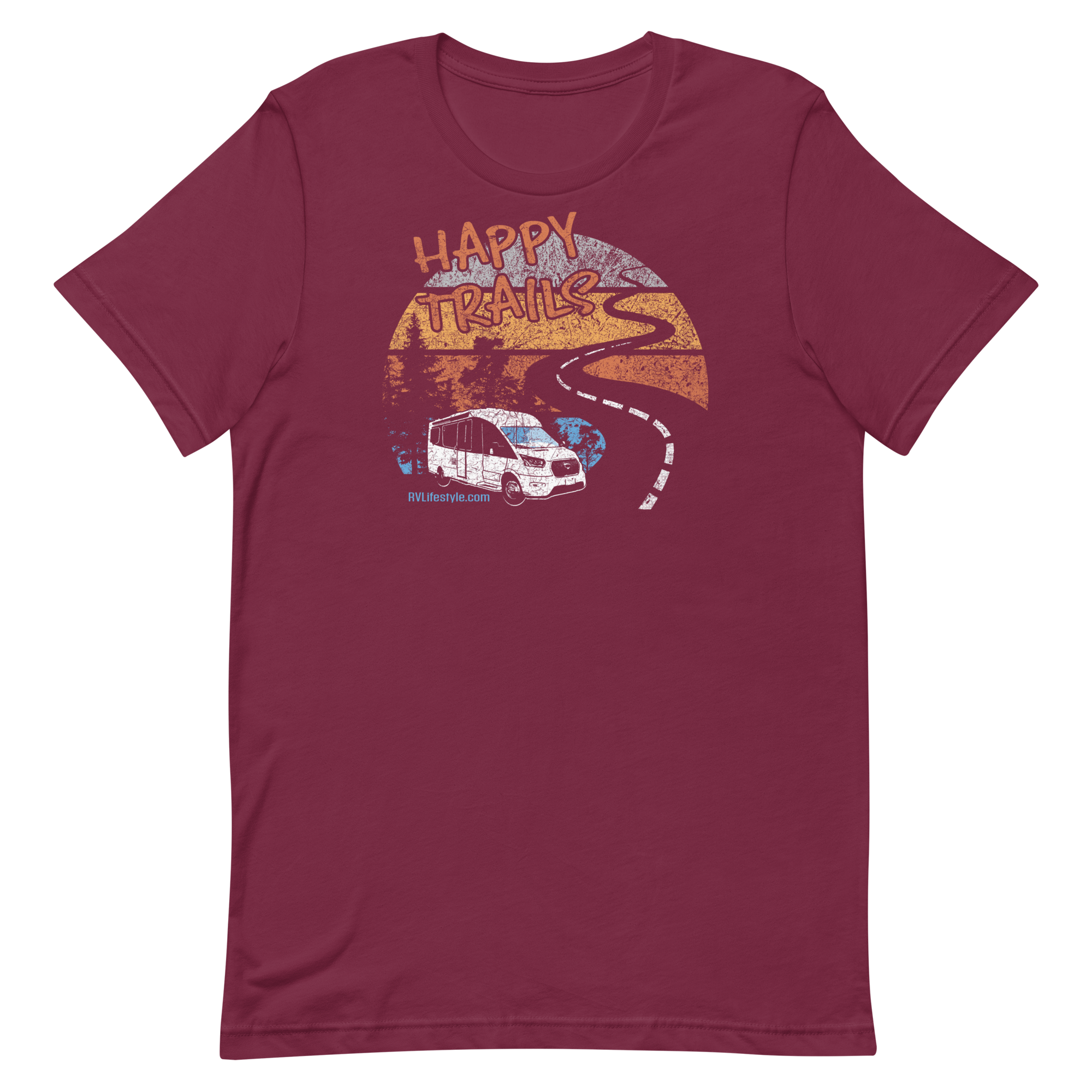 Happy Trails Short-Sleeve Men and Women's T-Shirt