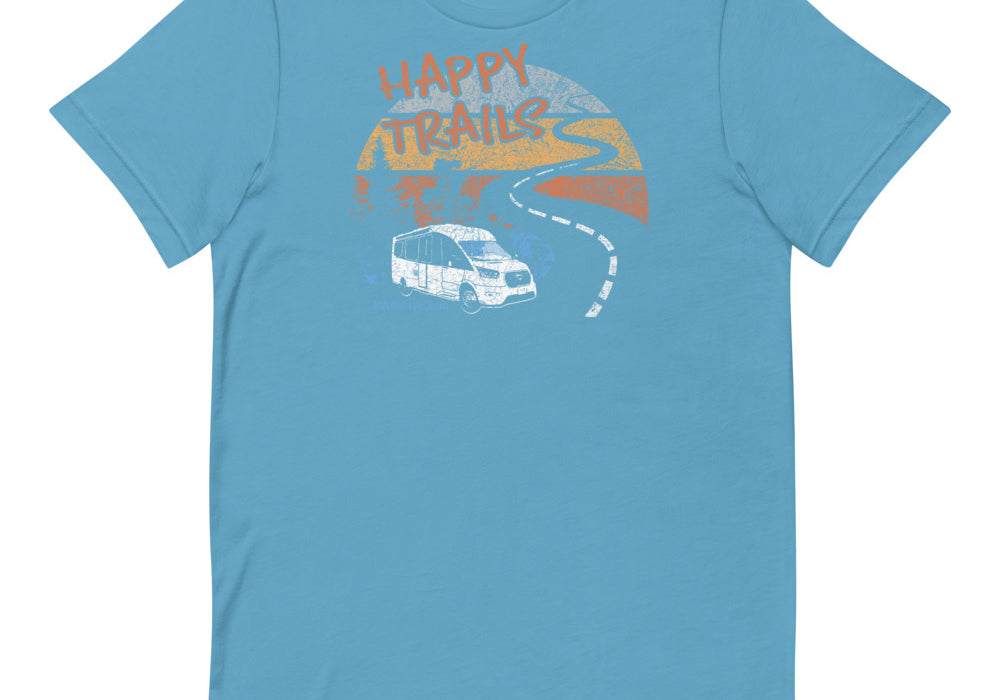 Happy Trails Short-Sleeve Men and Women's T-Shirt