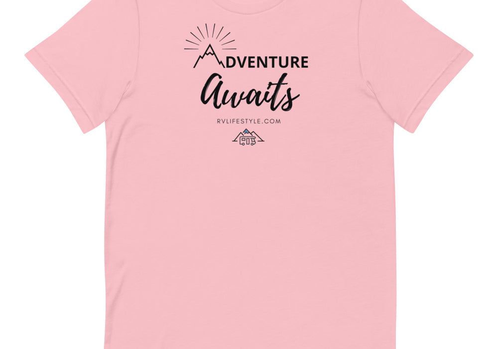 Adventure Awaits - Short-Sleeve Men and Women's T-Shirt