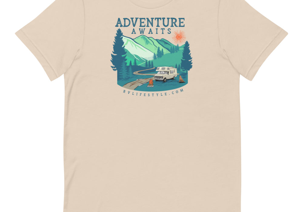 Adventure Awaits - Men and Women's Short-Sleeve T-Shirt