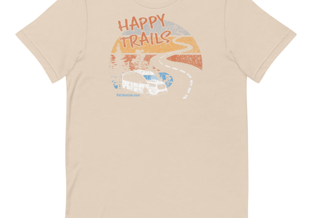 Happy Trails Short-Sleeve Men and Women's T-Shirt