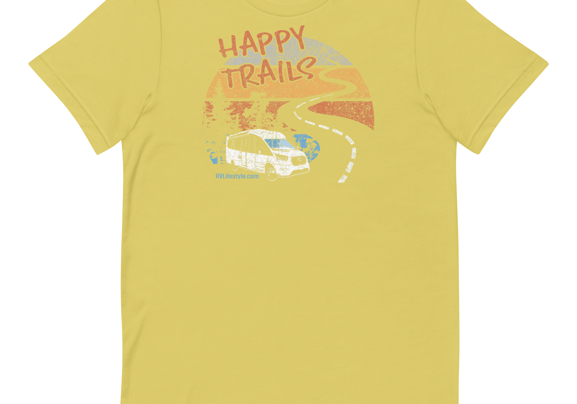 Happy Trails Short-Sleeve Men and Women's T-Shirt
