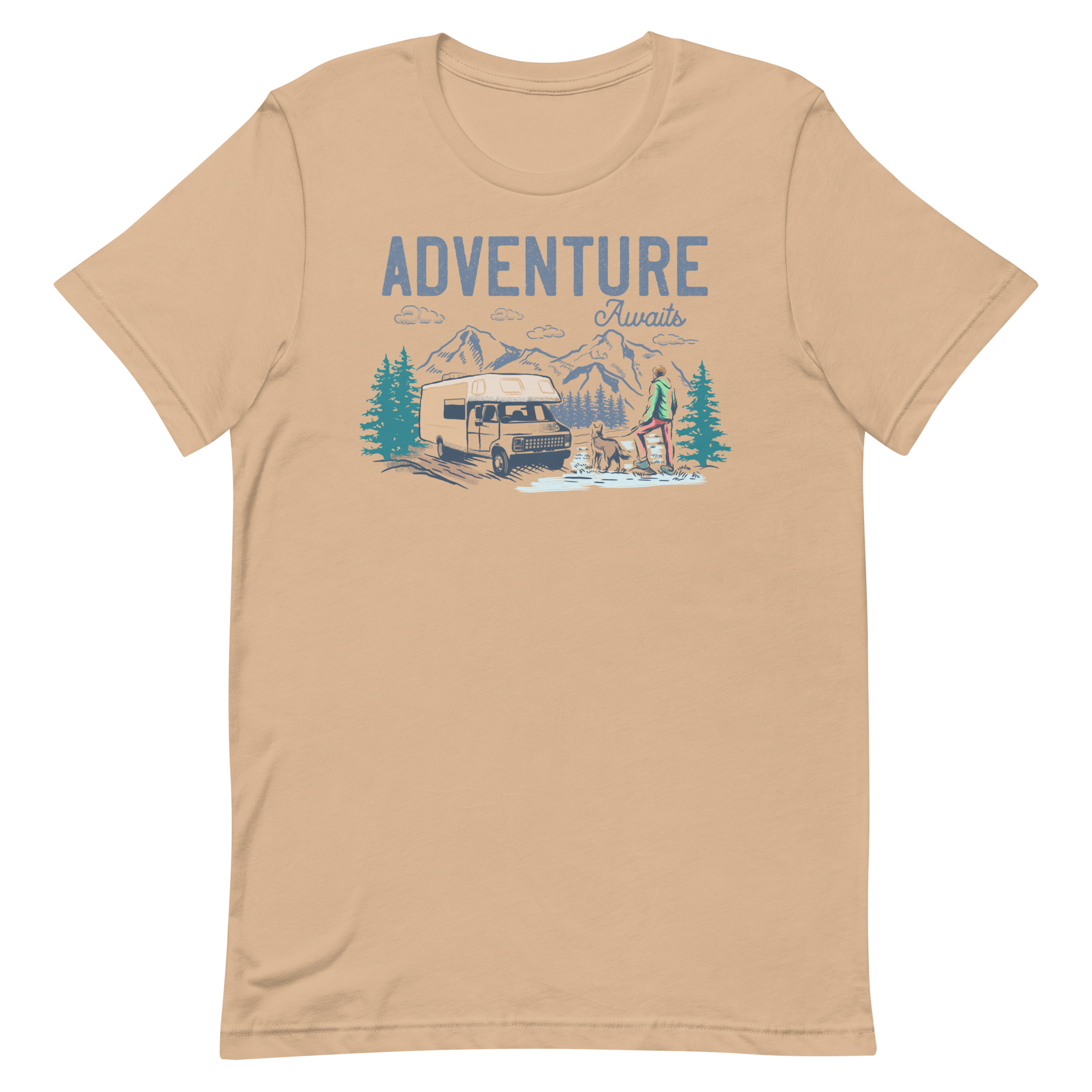 Adventure Awaits - Short-Sleeve Men and Women's T-Shirt