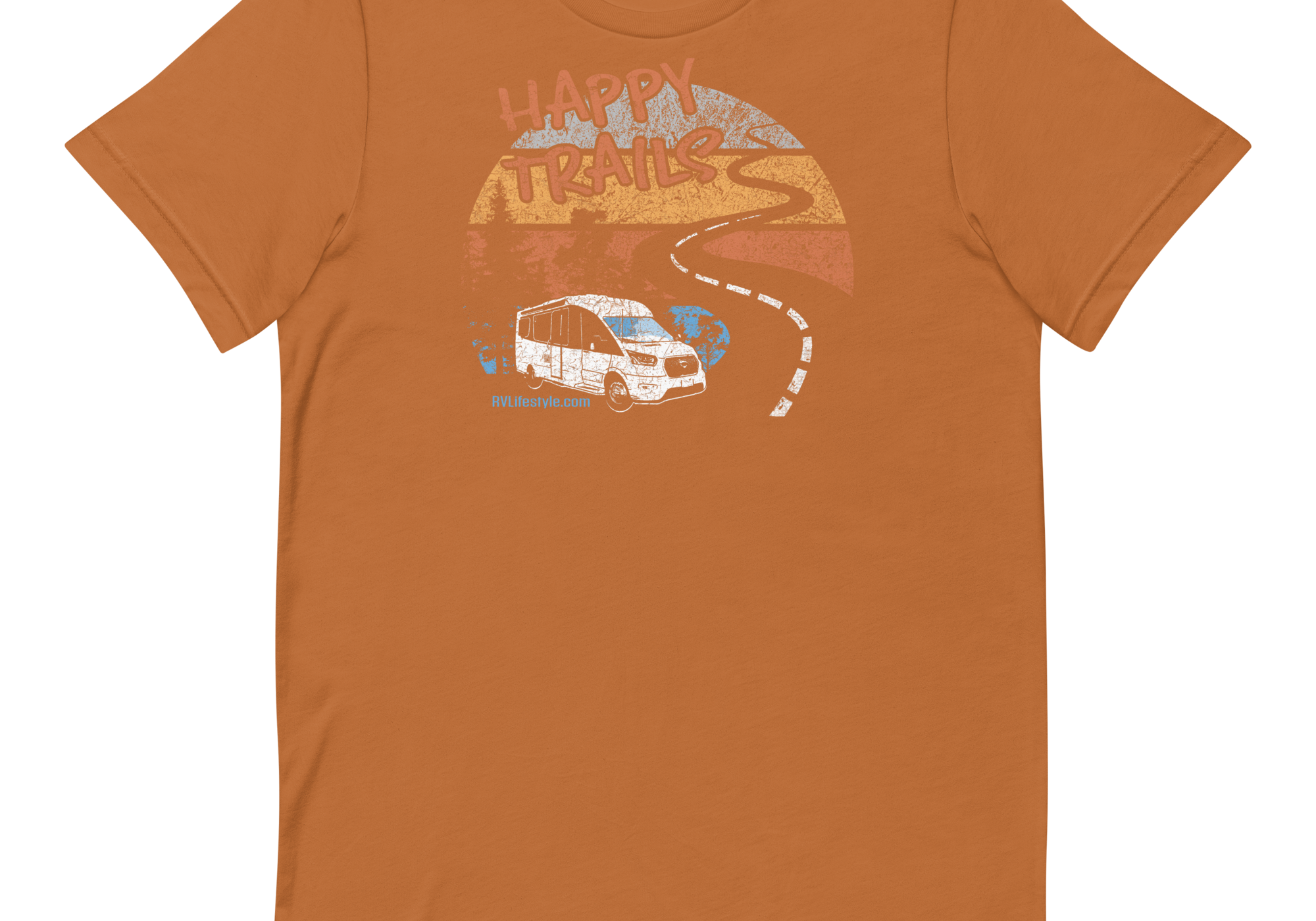 Happy Trails Short-Sleeve Men and Women's T-Shirt