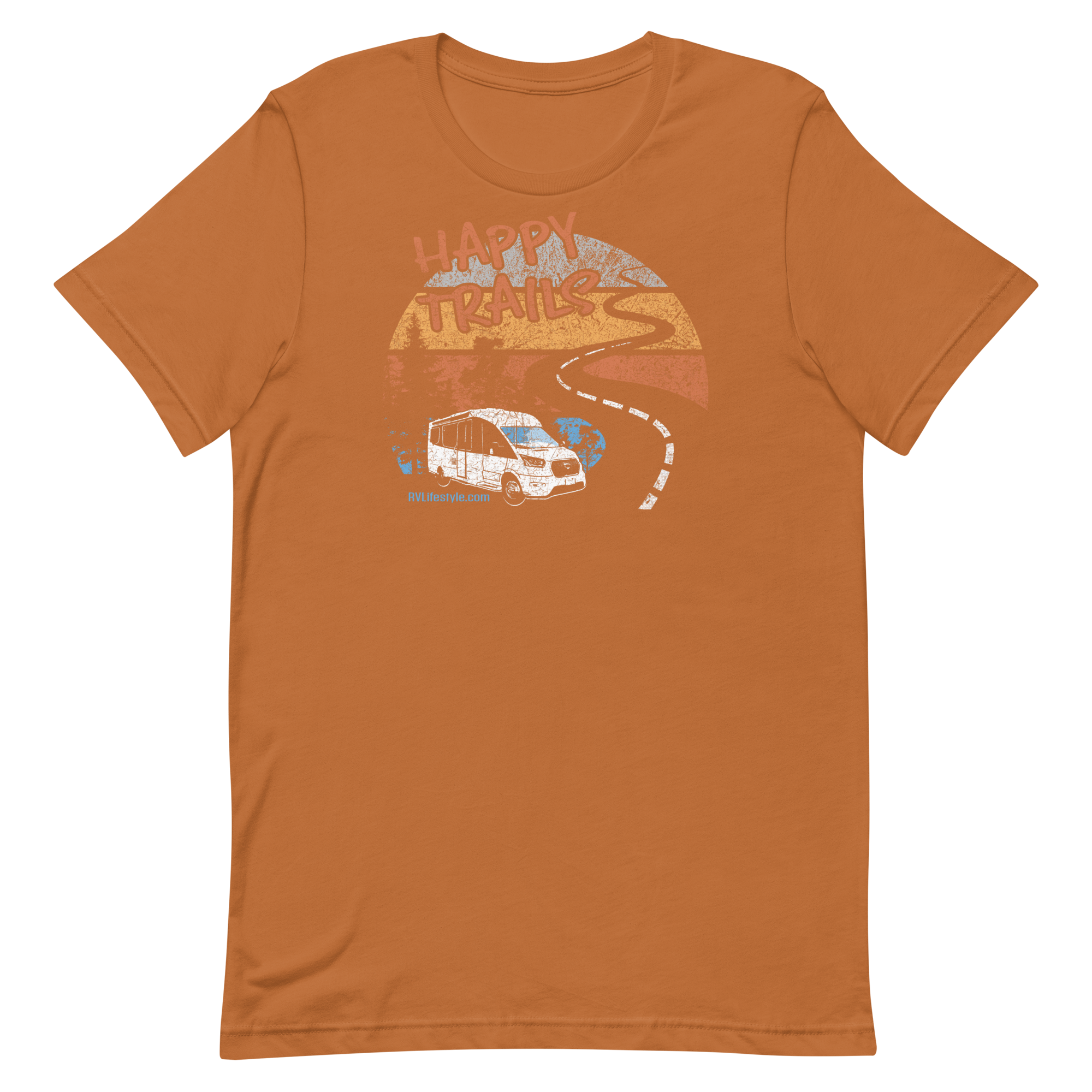 Happy Trails Short-Sleeve Men and Women's T-Shirt