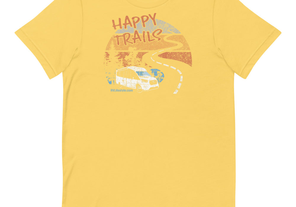 Happy Trails Short-Sleeve Men and Women's T-Shirt
