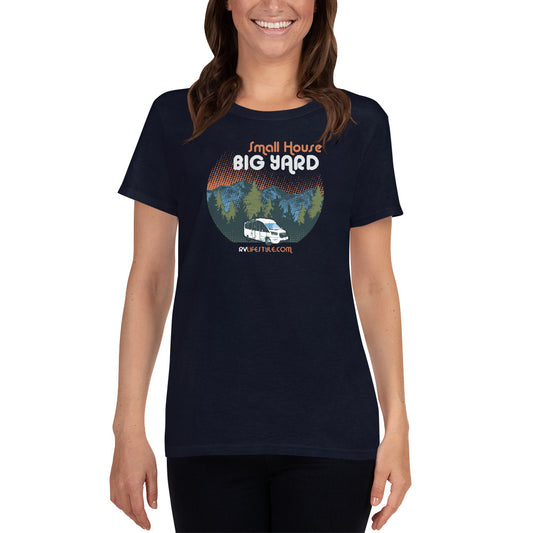 Small House Big Yard Women's short sleeve t-shirt - Black - Forest Green - Navy - Purple - Sport Grey