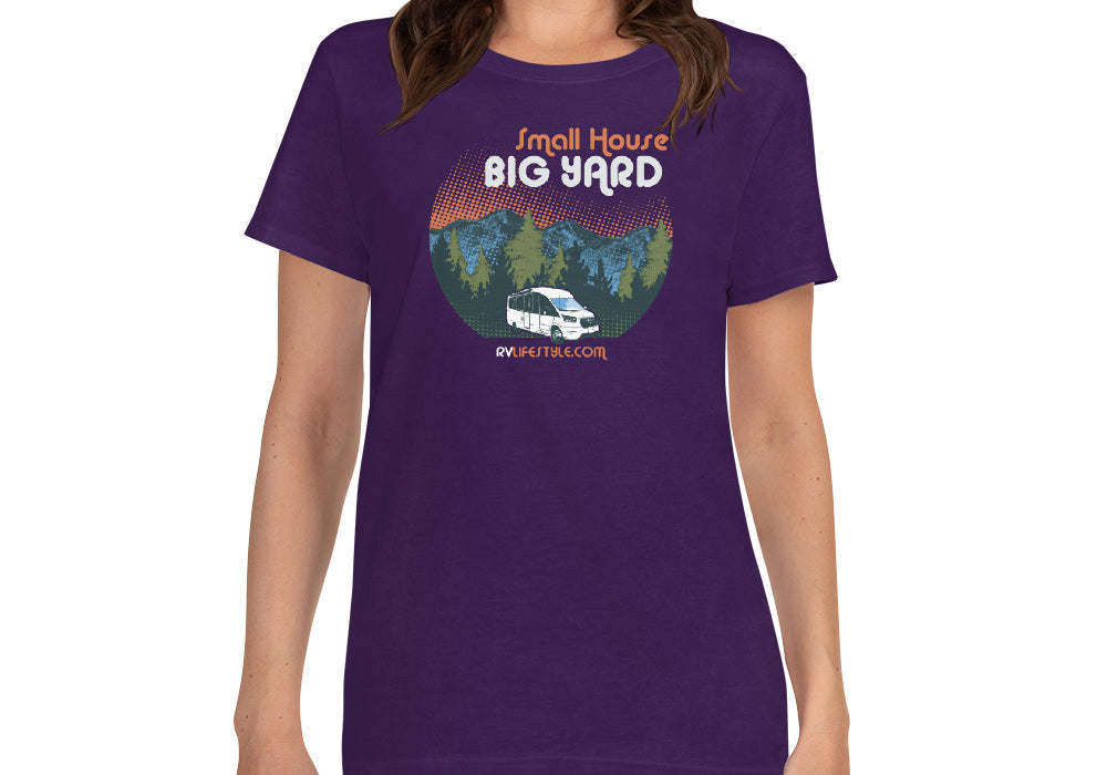 Small House Big Yard Women's short sleeve t-shirt - Black - Forest Green - Navy - Purple - Sport Grey