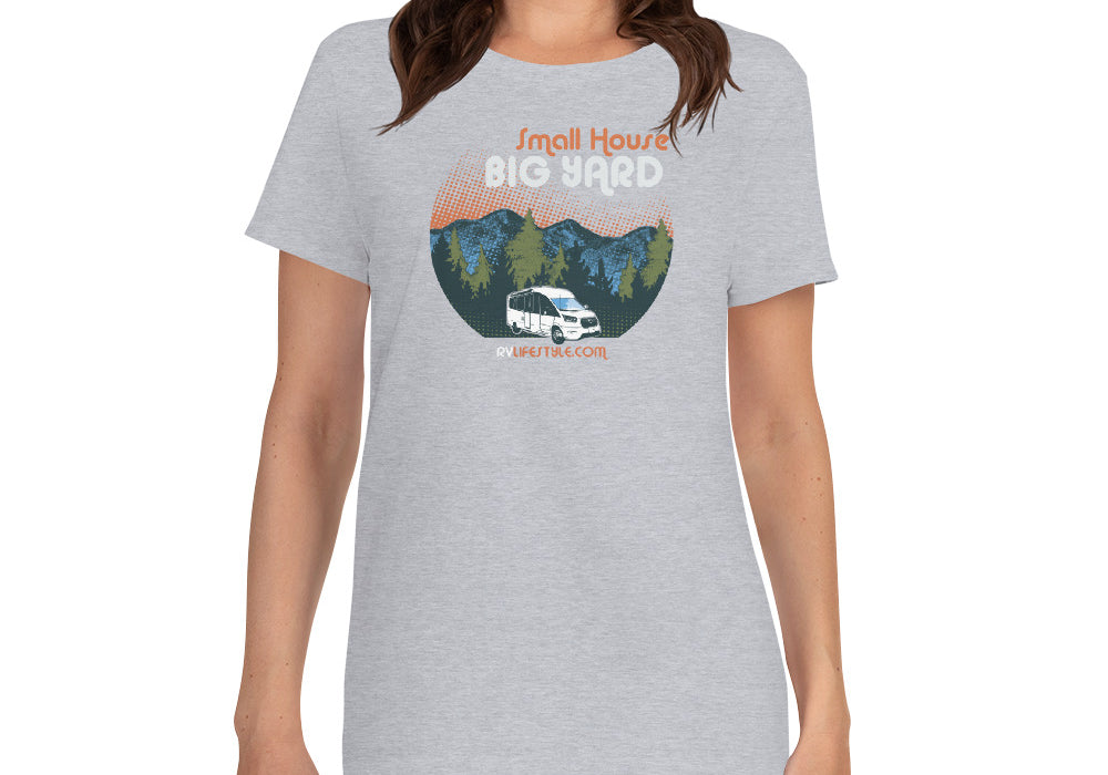 Small House Big Yard Women's short sleeve t-shirt - Black - Forest Green - Navy - Purple - Sport Grey