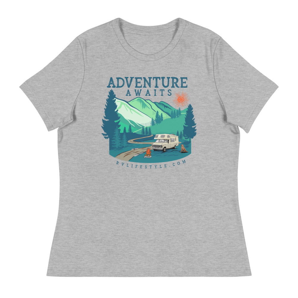 Adventure Awaits - Women's Relaxed T-Shirt - ORDER SIZE UP