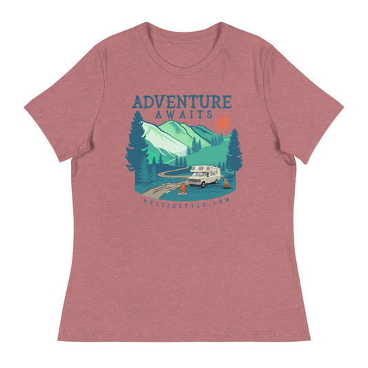 Adventure Awaits - Women's Relaxed T-Shirt - ORDER SIZE UP